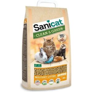 Sanicat Recycled Wood Pellets - Cat Litter Sanicat Recycled Wood Pellets - Cat Litter