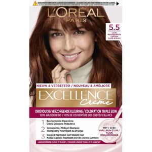 L'Oréal Paris Excellence Creme Färgningskräm 5.5 Ljus mahognybrun - Hårfärgskrem L'Oréal Paris Excellence Creme Färgningskräm 5.5 Ljus mahognybrun - Hårfärgskrem