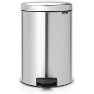 Gură de pedal Brabantia newIcon din oțel periat - 20 L - Închidere silențioasă Gură de pedal Brabantia newIcon din oțel periat - 20 L - Închidere silențioasă
