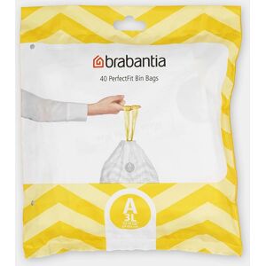 Brabantia White 3L Trash Bag Pack of 40 - Trash Bag Brabantia White 3L Trash Bag Pack of 40 - Trash Bag
