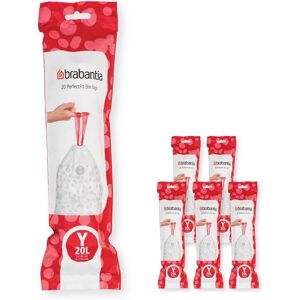 Brabantia PerfectFit Trash Bags - White - 20L - Trash Bags Brabantia PerfectFit Trash Bags - White - 20L - Trash Bags