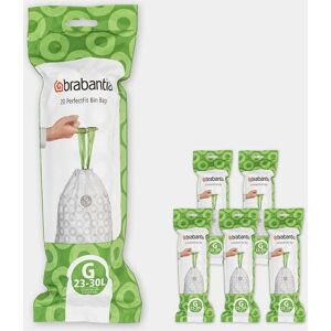 Brabantia White 30L Trash Bag - G Size 120 Bags Brabantia White 30L Trash Bag - G Size 120 Bags
