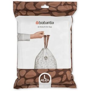Brabantia 138645 White Trash Bags - 45L PerfectFit Dispenser Pack Brabantia 138645 White Trash Bags - 45L PerfectFit Dispenser Pack
