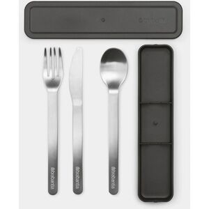 Brabantia Make & Take Stainless Steel Cutlery Set - 3 Piece, Dark Grey Brabantia Make & Take Stainless Steel Cutlery Set - 3 Piece, Dark Grey
