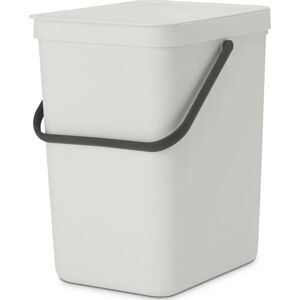 Brabantia Sort & Go 25 L Light Grey Rubbish Bin - Recycling Trash Can Brabantia Sort & Go 25 L Light Grey Rubbish Bin - Recycling Trash Can