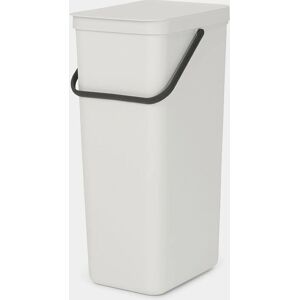 Brabantia Lichtgrijze 40L Recyclingbak - Ruimtebesparend & Gemakkelijk Leeg te Maken Brabantia Lichtgrijze 40L Recyclingbak - Ruimtebesparend & Gemakkelijk Leeg te Maken