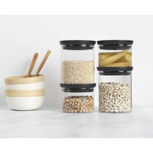 Brabantia 217463 Stackable Glass Jars - Kitchen Storage Brabantia 217463 Stackable Glass Jars - Kitchen Storage
