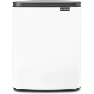 Brabantia White 12L Waste Bin - Soft Close Lid, Removable Inner Bucket Brabantia White 12L Waste Bin - Soft Close Lid, Removable Inner Bucket