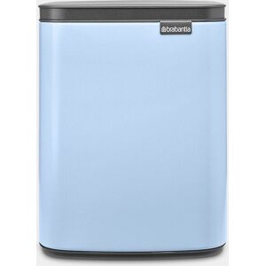 Brabantia Bo Abfalleimer 7L - Rechteckiger Stahl Schwarz/Blau - Mülleimer Brabantia Bo Abfalleimer 7L - Rechteckiger Stahl Schwarz/Blau - Mülleimer