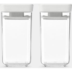 Brabantia Tasty+ Light Grey Storage Containers - 2 pcs Brabantia Tasty+ Light Grey Storage Containers - 2 pcs