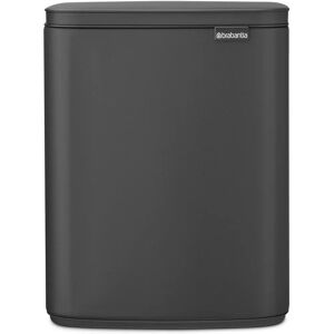 Brabantia Trash Bin - 12L Dark Gray - Kitchen or Bathroom Brabantia Trash Bin - 12L Dark Gray - Kitchen or Bathroom