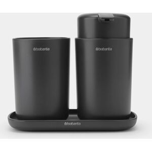 Brabantia - Set de accesorii pentru baie ReNew - Gri Brabantia - Set de accesorii pentru baie ReNew - Gri
