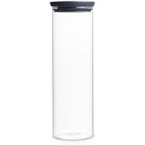 Brabantia Glassoppbevaringskrukke - 1,9L Grå Hermetisk Brabantia Glassoppbevaringskrukke - 1,9L Grå Hermetisk