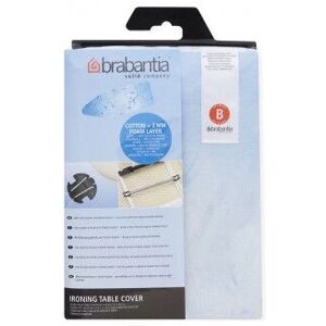 Brabantia 124x38 Coton Mousse Bleu - Housse de Planche à Repasser Brabantia 124x38 Coton Mousse Bleu - Housse de Planche à Repasser
