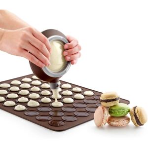 Ensemble Macarons Lekue - Moule à pâtisserie avec 48 cavités - Publicité Ensemble Macarons Lekue - Moule à pâtisserie avec 48 cavités - Publicité