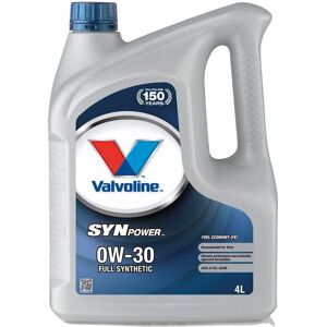 Huile moteur Valvoline Synpower FE 0W-30 - 4L - Publicité Huile moteur Valvoline Synpower FE 0W-30 - 4L - Publicité