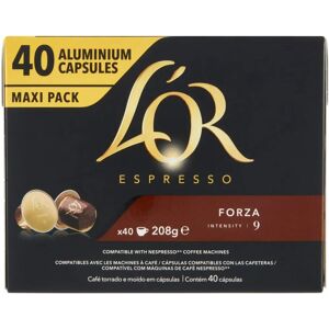 L'OR Forza Capsule - Strong Espresso Coffee - 40 Capsules L'OR Forza Capsule - Strong Espresso Coffee - 40 Capsules