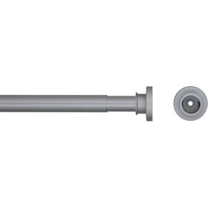 VidaXL Sealskin Telescopic Shower Curtain Rod 130 cm Matte Grey - Shower Curtain Rod VidaXL Sealskin Telescopic Shower Curtain Rod 130 cm Matte Grey - Shower Curtain Rod