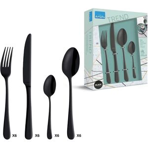 Amefa Austin Model 1410 24-Piece Black Cutlery Set - Cutlery Set Amefa Austin Model 1410 24-Piece Black Cutlery Set - Cutlery Set
