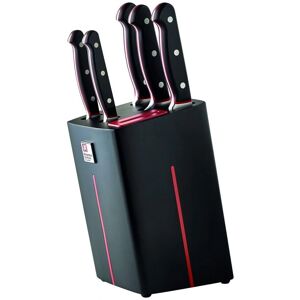 Richardson Sheffield Velocity Knife Block - 5 Piece Black Stainless Steel Richardson Sheffield Velocity Knife Block - 5 Piece Black Stainless Steel