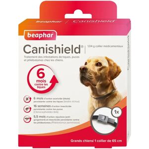 Collier Beaphar Canishield pour grands chiens - 65 cm - Prévention puces et tiques - Publicité Collier Beaphar Canishield pour grands chiens - 65 cm - Prévention puces et tiques - Publicité