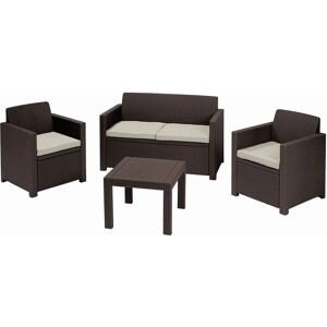ALLIBERT Alabama Outdoor Rattan-Sofagruppe - Wetterfest ALLIBERT Alabama Outdoor Rattan-Sofagruppe - Wetterfest