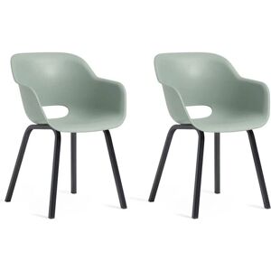 Keter Noa Garden Chair - Metal Legs - Vintage Green Keter Noa Garden Chair - Metal Legs - Vintage Green