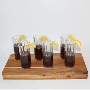 Rajanis Set van 6 Long Drink Glazen - Transparant, 400ml Rajanis Set van 6 Long Drink Glazen - Transparant, 400ml