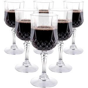 Alpina Plastic Wine Glass Set - 6pcs 200ml Shatterproof Crystal Look Alpina Plastic Wine Glass Set - 6pcs 200ml Shatterproof Crystal Look