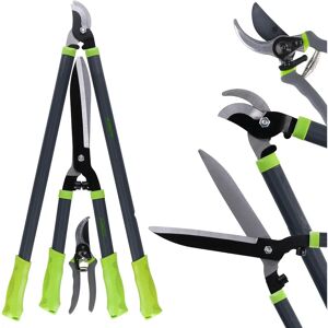Ensemble de 3 outils de taille Kinzo pour buissons, branches et haies - Publicité Ensemble de 3 outils de taille Kinzo pour buissons, branches et haies - Publicité