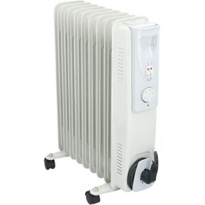 Radiateur à Huile Alpina - 2000W Blanc - Thermostat Réglable Radiateur à Huile Alpina - 2000W Blanc - Thermostat Réglable
