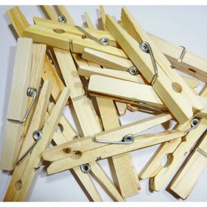 Lifetime Wooden Clothes Pegs - 100 pcs - Clothespins Lifetime Wooden Clothes Pegs - 100 pcs - Clothespins