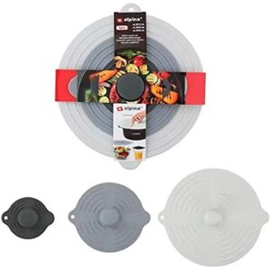 Alpina Silicone Lid Food Cover Pan - Set of 3 Alpina Silicone Lid Food Cover Pan - Set of 3