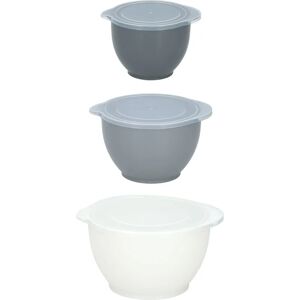 Alpina 3-Piece Mixing Bowl Set - Gray/White - Kitchen Utensils Alpina 3-Piece Mixing Bowl Set - Gray/White - Kitchen Utensils