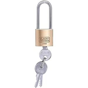Cadenas compacte BLACK+DECKER - 25mm de acier trempé - Laiton - Publicité Cadenas compacte BLACK+DECKER - 25mm de acier trempé - Laiton - Publicité