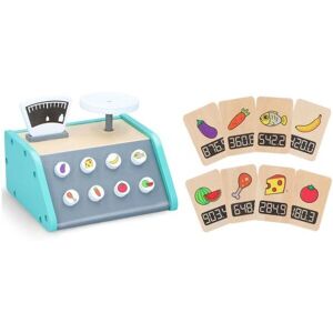Marionette Houtenspeelgoed - Weegschaal met 9 Kaarten - Educatief - FSC Gecertificeerd Marionette Houtenspeelgoed - Weegschaal met 9 Kaarten - Educatief - FSC Gecertificeerd