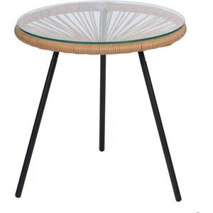 Table d'appoint ronde en verre et métal Arti Casa - Petite - Publicité Table d'appoint ronde en verre et métal Arti Casa - Petite - Publicité