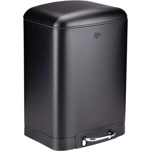 Nerezová Pedálová Koš 12L - Tiché Zavírání - Vyjímatelný Vnitřní Koš - Černá Nerezová Pedálová Koš 12L - Tiché Zavírání - Vyjímatelný Vnitřní Koš - Černá