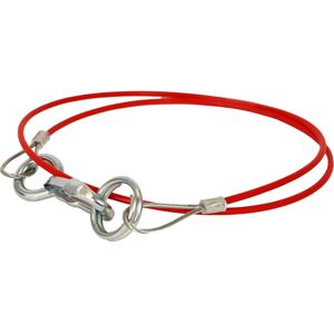 Carpoint Veiligheidsremkabel - 110 cm - Rood - Trailer Carpoint Veiligheidsremkabel - 110 cm - Rood - Trailer