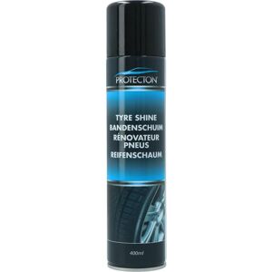 Mousse pour pneus Protecton - 400 ml - Nettoyage et traitement - Publicité Mousse pour pneus Protecton - 400 ml - Nettoyage et traitement - Publicité
