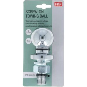 Carpoint Schroefkogel - 50mm Zilver M22 x 2,5 mm - Fietsendrager & Aanhangwagen Carpoint Schroefkogel - 50mm Zilver M22 x 2,5 mm - Fietsendrager & Aanhangwagen