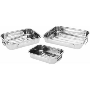 Set de 3 Plaques de Cuisson en Acier d'Excellent Houseware - Polyvalent - Publicité Set de 3 Plaques de Cuisson en Acier d'Excellent Houseware - Polyvalent - Publicité