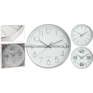 Orologio da Parete Argento Koopman 30cm - Orologio da Parete Orologio da Parete Argento Koopman 30cm - Orologio da Parete