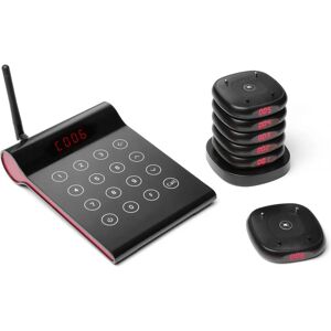 Hendi Pager System - Drahtloses Restaurantrufsystem - Unterstützt 10 Pager Hendi Pager System - Drahtloses Restaurantrufsystem - Unterstützt 10 Pager