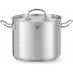 Olla de acero inoxidable con tapa Hendi 837207 - 5L, Compatible con inducción Olla de acero inoxidable con tapa Hendi 837207 - 5L, Compatible con inducción