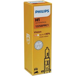 Philips Vision 12258PRC1 ampoule auto - H1 55 W - Publicité Philips Vision 12258PRC1 ampoule auto - H1 55 W - Publicité