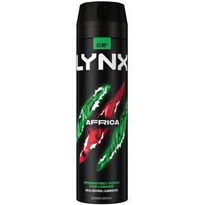 Lynx XL Africa Body Spray Deodorant - 6 x 200ml Lynx XL Africa Body Spray Deodorant - 6 x 200ml