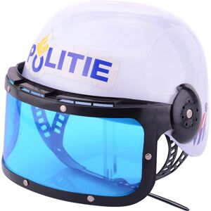 Johntoy - Police helmet with visor - White - Helmet Johntoy - Police helmet with visor - White - Helmet