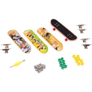 Johntoy Vingerskateboard Set - 4 stuks, Veelkleuren Johntoy Vingerskateboard Set - 4 stuks, Veelkleuren