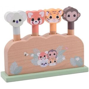 Jouéco Wildies Family Pop-up Dieren Set - Houten Speelgoed Jouéco Wildies Family Pop-up Dieren Set - Houten Speelgoed